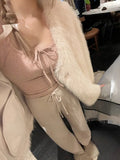 Spring Bodycon Slim Y2k Crop Tops Casual Basic Korean Fashion Pullover Woman Design Long Sleeve Elegant Clothing