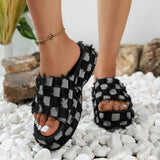 Women's Shoes Summer New Slope And Thick Bottom Beggar Beach Shoes Wearing Denim