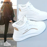Winter Women Shoes Warm Fur Plush Lady Casual Shoes Lace Up Fashion Sneakers Platform Snow Boots Big Size