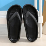 Soft Sole EVA Women's Flip Flops 2023 Summer Beach Non-slip Cloud Slippers Women Thick Platform Clip Toe Bathroom
