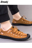 Summer Men's Casual Sandals Fashion Hollow Out Breathable Shoes Flat Business Soft Bottom Sneakers Sandalias