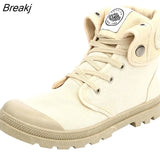 New Canvas Shoes Women Boots Palladium Style Fashion High-top Military Ankle Casual Shoes Female High Quality