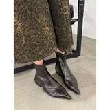 Breakj Short Boots Women 2025 Autumn And Winter New Boots Thick And Short-Cular Women Boots Small Thin Skin Boots High Heels Martin