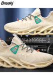 NEW Summer Men's Thin Tide Shoes Hollow Breathable Men's Tide Brand Sneakers Running Net Shoes Youth Blade