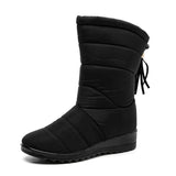 Fashion Tassel Waterproof Winter Boots for Women Non Slip Plush Woman Snow Boots Leisure Warm Cotton Padded Shoes Plus