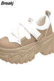 Shoes Platform Wedge 8cm Hidden Heel Women Causal Shoes Chunky Sneakers Autumn Winter Warm Winter Shoes Women Sports