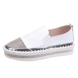 Women Flats Shoes Loafers Shallow Slip on Spring Autumn Fashion Round Toe Platform Sweet Flat Casual Comfortable Shoes