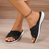 Breakj 2023 New Flat Cross Woven Soft Sole Large Size