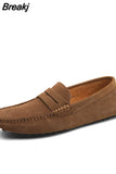 New Fashion Men Casual Shoes Brand Leather Men Loafers Moccasins Slip on Men's Flats Male Driving Shoes Sneakers