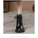 Boots Women's Boots 2024 New Spring And Autumn Single Boots With Thick Soles Retro English Style Short Boots Fashion