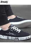 2023 Spring Summer Canvas Shoes Men Sneakers Low top Black Shoes Men's Casual Shoes Male Brand Fashion