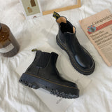 Martin Boots Girls College British Style 2024 New Retro Thick Soles Heightened Chelsea Motorcycle