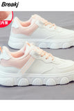 Platform Running Sneakers Women Tennis shoes Woman Walking Chunky Sneakers white Casual Slip on Vulcanized