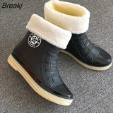 Autumn Winter Women Rubber Boots Fashion Waterproof Boots Casual Female Colorful Rain Boots Garden Non-slip Water Shoes