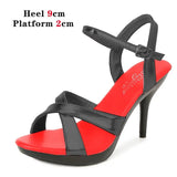 Summer New Women Shoes Diamonds Sexy Sandals Female Party Shoes Point Toe Runway High Heels Platform Thin Heels