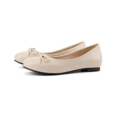 Women Ballet Flats Slip on Soft PU Leather Shoes Leisure Butterfly-knot Men Spring Summer Princess Girl Zapatillas Mujer
