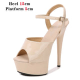Shoes Women Brand New Sexy Strippers Catwalk Show Sandals 13 15 17 CM High Heels Platform Girls Shoe Party Club Drop