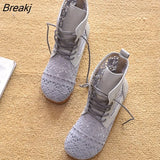 Summer Boots Women Shoes Pink White Sweet Ladies Ankle Boots Casual Woman Summer Shoes High top
