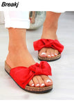 Women Low Female Slippers Luxury Slides Soft 2023 Designer Flat Summer PU Fretwork Basic Rubber Pleated Slippers Casual