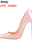 rose light pink elegant classic stiletto high heels shoes 12cm pumps pointde toe sexy wedding party QP066