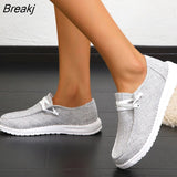 Women Shoes Casual Sneakers Ladies Canvas Breathable Lace Up Vulcanized Shoes Sock Spring Platform Fashion Female Flat