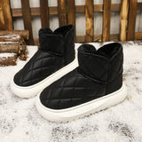 New Autumn And Winter Snow Boots Women's Fur Pine Cake Thicken And Velvet Warm Bread Cotton