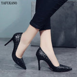 and American Sexy Elegant High Heels 2023 Pointed Toe Stiletto White Single Shoes OL Work Womens Shoes Fashion