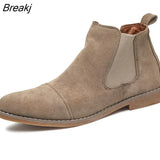 Winter Men's Boots British Style Chelsea Boots Elegant Fashion Men Western Boots Comfortable Vintage Classic Ankle