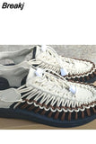Men Sandal 2023 New Summer Weave Breathable Sandals Fashion Soft Flat Outdoor Beach Vacation Light Casual
