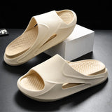 Men Slippers Classic Massage Beach Slides Breathable Quick-drying Casual Flip Flops Zapatillas De