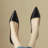 Women's Summer Footwear Pumps Formal Shoes for Woman 2023 Pointed Toe Office Black Moccasins on Heeled High Heels Quality