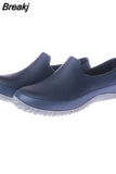 Men's Rain Shoes Non-slip Waterproof Oil-Proof Kitchen Working Shoes Resistant Men Chef Shoes Ankle Garden