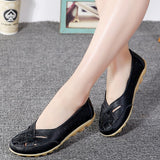 Women Shoes 2023 New Arrival Flat Shoes Women Hollow Loafer Ballerina Flats Casual Female Shoes Plus Size 44