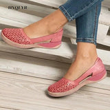 Women Sandals Wedges Orthopedic Hollow Out Ladsies Casuasl Shoes Slip on Vintage Female Sandals Chaussure Femme