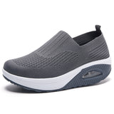 Breakj Breathable Pad Women's Shoes Thick-Soled Sports Casual Shoes Large-Size Flying Shake
