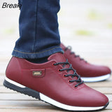 Men's PU Leather Business Casual Shoes Men's Outdoor Breathable Sports Shoes Men's Fashion Loafers Walking