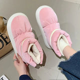 Women's Snow Boots 2023 Warm Down Female Winter Shoes Mixed Color Outdoor Ankle Boots for Women Plush Design Casual