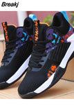 Men Casual Shoes Sport Sneakers Man Autumn New Durable Shock Absorbing Elastic Shoes Fashion Sport Running Shoes Basketball