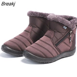 Women Boots 2023 Fashion Waterproof Snow Boots For Winter Shoes Women Casual Lightweight Ankle Botas Mujer Warm Winter