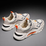 Men Sneakers Lace Up 2023 New Autumn Mesh Breathable Soft Bottom Casual Running Shoes Male Walking Footwear Zapatillas