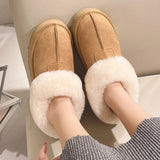 Luxury Winter Snow Boots for Women Long Plush Warm Platform Ankle Boots Woman Thick Bottom Anti Slip Cotton Shoes Plus