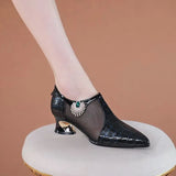 Bottes Women Fashion Shining High Quality Lace Up Shoes for Autumn Lady Casual Red Winter Leather Heel Boots Zapatos