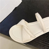 Women Sandals Slippers Luxury Designer Flats Slides Summer Comfort Elegant Shoes Woman 2024 Trend Outdoor Casual