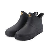 Fashion Men and Women Waterproof Short Rain Boots Non-slip Kitchen Water Shoes Thick-soled Fishing Rubber Shoes Size
