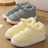 Waterproof Women's Winter Boots 2023 Keep Warm Thick Plush Cotton Padded Shoes Woman Lightweight Non Slip Snow Boots
