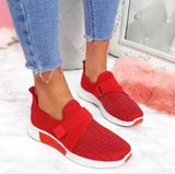 Women 2023Summer Fly Weave Rhinestone Flats Shoes Women Fashion Plus Size Sneakers Women Platform Casual Sport