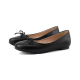 Women Ballet Flats Slip on Soft PU Leather Shoes Leisure Butterfly-knot Men Spring Summer Princess Girl Zapatillas Mujer