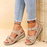 Summer Trend Women Sandals Soft Bottom Wedge Heels Sandals Women Platform Sandalias Mujer Elegant Wedges Shoes for