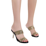 The Summer Of 2024, The New Water Drill Sandals, Women's High Heels, Temperament, Diamond Slippers, Fashion