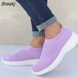 Women Flat Slip on White Shoes Woman Lightweight White Sneakers Summer Autumn Casual Chaussures Femme Basket Flats